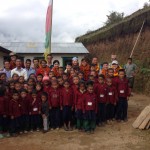 414 Group photo with the children