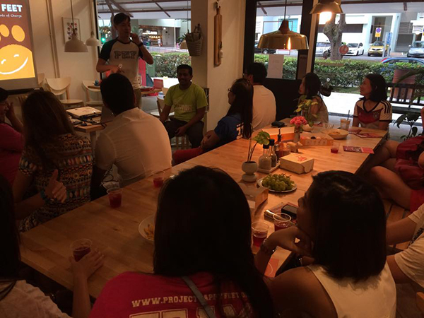 Andy Pan, core volunteer and Head of Volunteer Training, sharing about PHF's mission and work